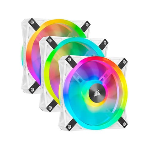 Corsair ICUE QL120 RGB White Cabinet Fan (Triple-Pack)
